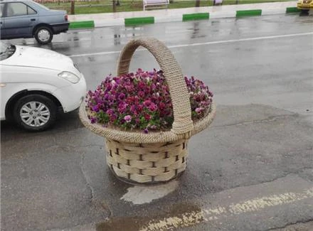 گلدان-فایبرگلاس-طرح-سبد-زرین-کار