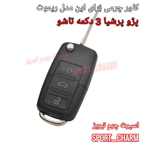 کاور-ریموت-چرمی-و-جاسوئیچی-پژو-پارس-پرشیا-کد-4
